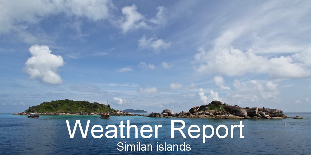 Weather report Similan islands